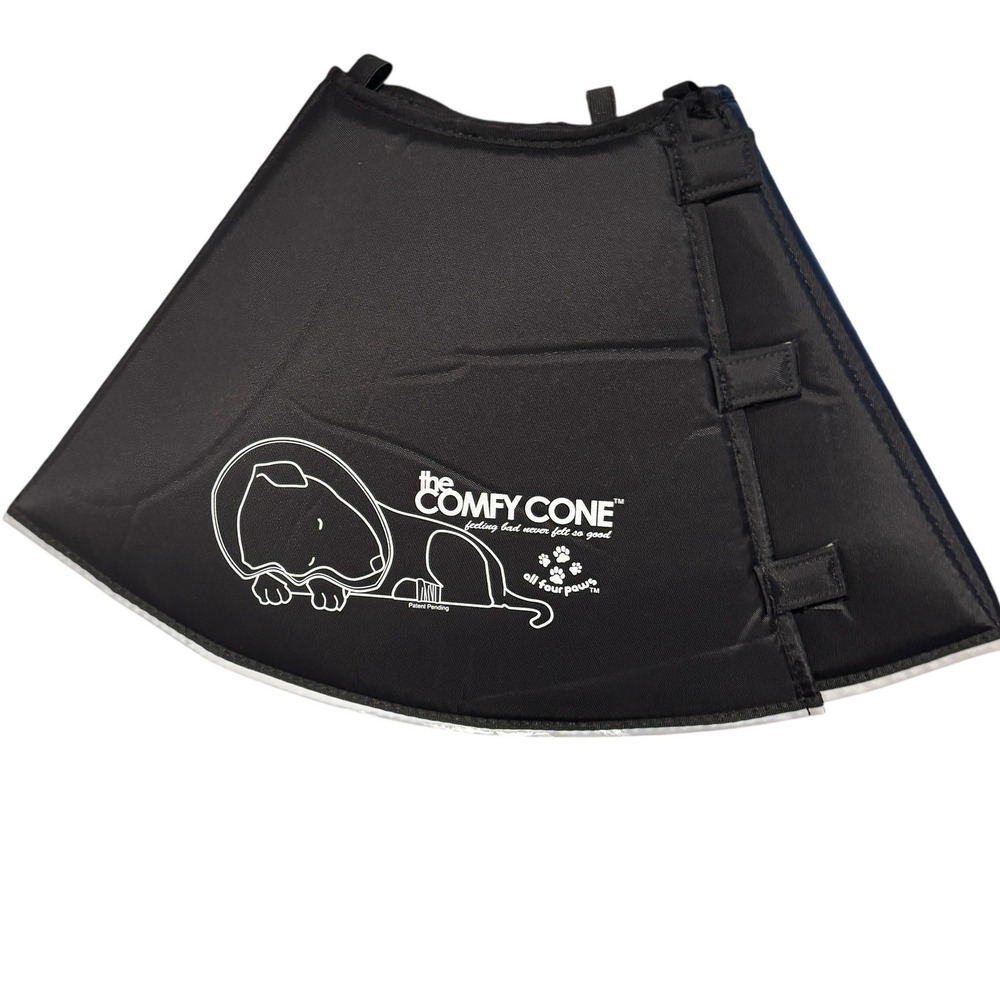 All Four Paws The Comfy Cone Soft E-Collar for Dogs and Cats Black XL